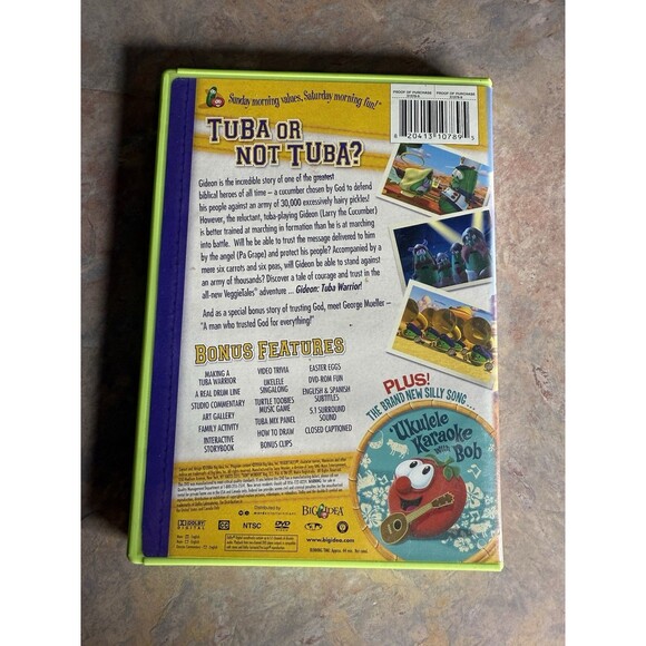 Lot of 4 DVDs- Veggie Tales Classics Musical Stories - Picture 9 of 9